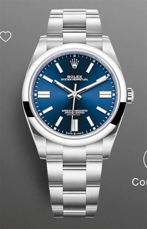 rolex oyster 41 mm blue|Rolex Oyster perpetual 41 2023.